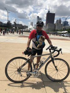 Our dentist biking