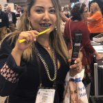 Dr. Claudia Piccolo D.D.S. testing out new device