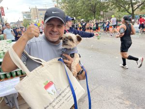 Our dentist at the pride parade