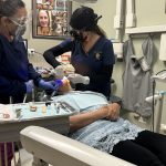 Patient receiving dental care