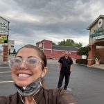 Our dentists in front of our practice