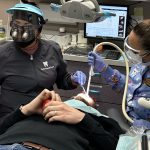 Patient receiving dental care